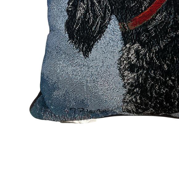 Vintage Scottie Scottish Terrier Tapestry Pillow Signed Linda Picken 15.5x11” - Picture 3 of 16